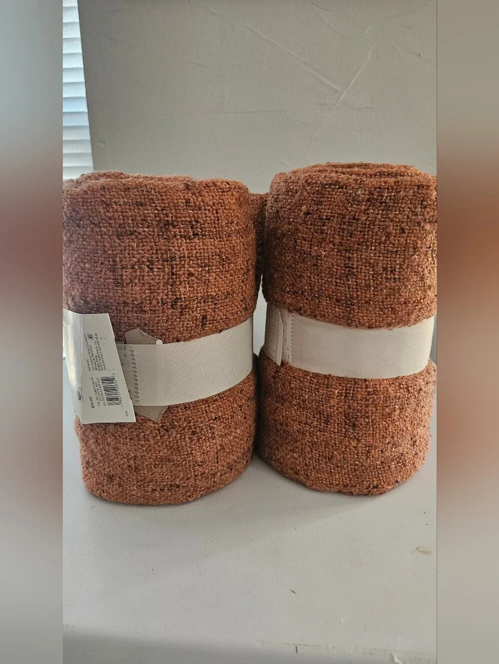 Threshold Marled Boucle Textured Cozy Throw Blankets (2) Matching BNWT 50x60